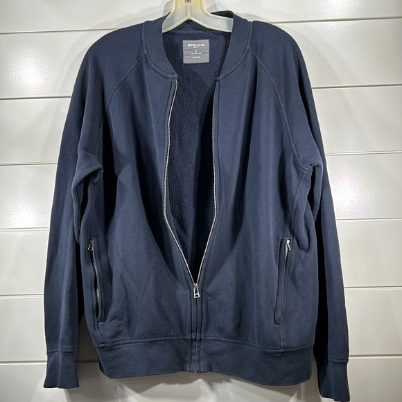 Bonobos Slim Fit Full Zip Jacket Pima Cotton. Size Medium Navy Blue - Picture 5 of 5